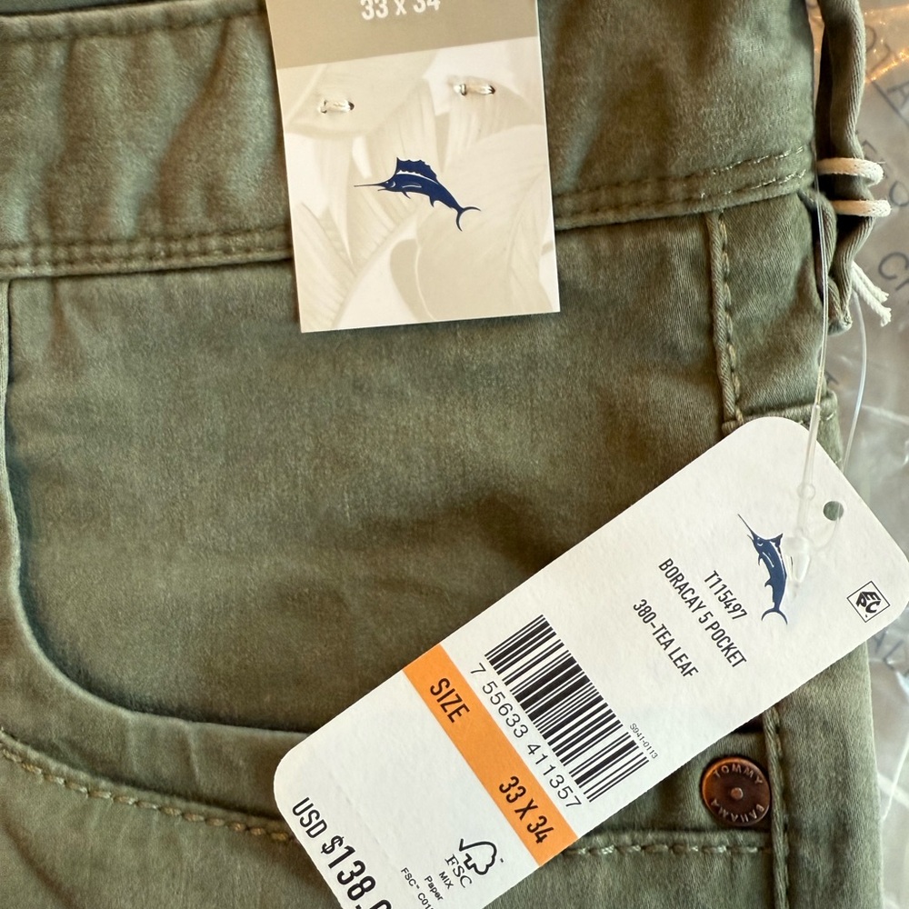 Tommy Bahama Men's Borocay 5 pocket pants 33x34